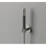 HotBath Cobber M443 staafhanddouche met wandsteun en doucheslang 150cm nikkel Geborsteld HotBath HotBath Cobber M443 staafhanddouche met wandsteun en doucheslang 150cm nikkel Geborsteld