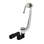 HotBath Pal verlengde badoverloop met vulcombinatie nikkel Geborsteld HotBath HotBath Pal verlengde badoverloop met vulcombinatie nikkel Geborsteld