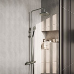 HotBath Cobber X SDSX9 | Geborsteld nikkel | 3 Standen handdouche | 20cm Hoofddouche HotBath HotBath Cobber X SDSX9 | Geborsteld nikkel | 3 Standen handdouche | 20cm Hoofddouche