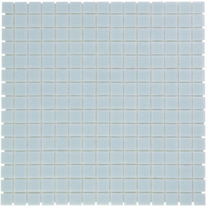 The Mosaic Factory Amsterdam mozaïektegel 2x2x0.4cm voor wand en vloer voor binnen en buiten vierkant Glas Ultra Licht Blauw