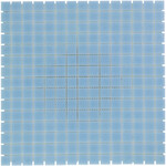 The Mosaic Factory Amsterdam mozaïektegel 2x2x0.4cm voor wand en vloer voor binnen en buiten vierkant Glas Licht Blauw The mosaic factory The Mosaic Factory Amsterdam mozaïektegel 2x2x0.4cm voor wand en vloer voor binnen en buiten vierkant Glas Licht Blauw