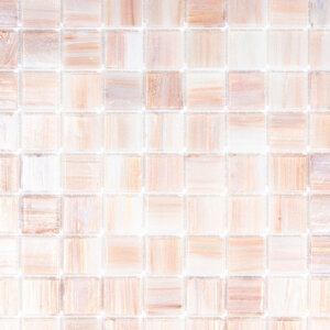 The Mosaic Factory Amsterdam mozaïektegel 2x2x0.4cm voor wand en vloer voor binnen en buiten vierkant Glas Roos