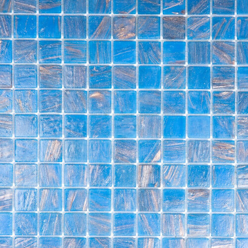 The Mosaic Factory Amsterdam mozaïektegel 2x2x0.4cm voor wand en vloer voor binnen en buiten vierkant Glas Blauw The mosaic factory The Mosaic Factory Amsterdam mozaïektegel 2x2x0.4cm voor wand en vloer voor binnen en buiten vierkant Glas Blauw