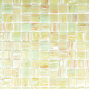 The Mosaic Factory Amsterdam mozaïektegel 2x2x0.4cm voor wand en vloer voor binnen en buiten vierkant Glas Licht Groen