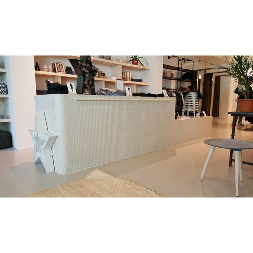 The Mosaic Factory London mozaïektegel 2.3x2.6x0.5cm voor vloer voor binnen en buiten Zeshoek Keramiek Super Wit The mosaic factory The Mosaic Factory London mozaïektegel 2.3x2.6x0.5cm voor vloer voor binnen en buiten Zeshoek Keramiek Super Wit