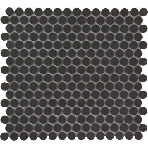 The Mosaic Factory London mozaïektegel 1.9x0.5x0.5cm voor vloer voor binnen en buiten Rond Keramiek Zwart The mosaic factory The Mosaic Factory London mozaïektegel 1.9x0.5x0.5cm voor vloer voor binnen en buiten Rond Keramiek Zwart
