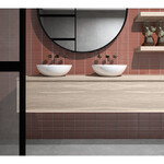 The Mosaic Factory Sevilla mozaïektegel 2x14.5x0.8cm voor wand kitkat finger Keramiek terra rood The mosaic factory The Mosaic Factory Sevilla mozaïektegel 2x14.5x0.8cm voor wand kitkat finger Keramiek terra rood