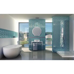 The Mosaic Factory Valencia mozaïektegel 4.3x4.9x0.5cm hexagon turquoise mat en glans voor wand en vloer en voor binnen en buiten vorstbestendig The mosaic factory The Mosaic Factory Valencia mozaïektegel 4.3x4.9x0.5cm hexagon turquoise mat en glans voor wand en vloer en voor binnen en buiten vorstbestendig