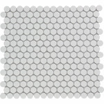 The Mosaic Factory Venice Pennyround mozaïektegel 1.9x0.5cm wandtegel voor binnen en buiten Rond Keramiek Extra Wit The mosaic factory The Mosaic Factory Venice Pennyround mozaïektegel 1.9x0.5cm wandtegel voor binnen en buiten Rond Keramiek Extra Wit