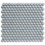 The Mosaic Factory Venice Pennyround mozaïektegel 1.9x0.5cm wandtegel voor binnen en buiten Rond Keramiek Grijs Blauw met rand The mosaic factory The Mosaic Factory Venice Pennyround mozaïektegel 1.9x0.5cm wandtegel voor binnen en buiten Rond Keramiek Grijs Blauw met rand