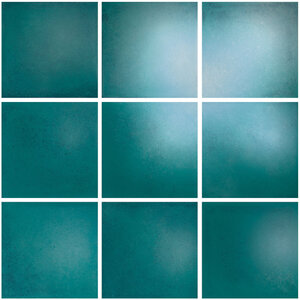 The Mosaic Factory Kasba Vierkant Porselein Ocean Blauw 9.7x9.7cm