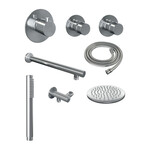 Brauer Chrome Edition Regendoucheset inbouw | Chroom | Staafhanddouche | 20 cm | Rechte wandarm | Nee Brauer Brauer Chrome Edition Regendoucheset inbouw | Chroom | Staafhanddouche | 20 cm | Rechte wandarm | Nee