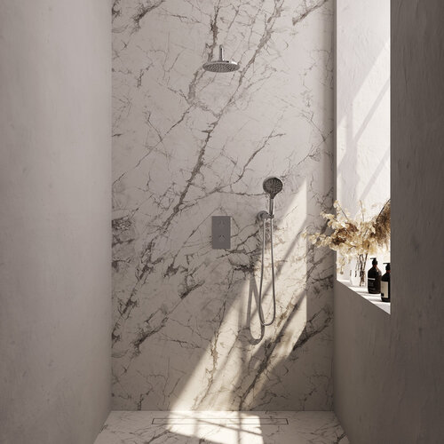 Brauer Chrome Edition Regendoucheset inbouw | Chroom | Ronde Handdouche | 20 cm | Gebogen wandarm | Nee Brauer Brauer Chrome Edition Regendoucheset inbouw | Chroom | Ronde Handdouche | 20 cm | Gebogen wandarm | Nee