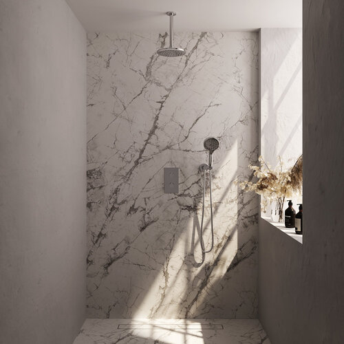 Brauer Chrome Edition Regendoucheset inbouw | Chroom | Ronde Handdouche | 20 cm | Plafondbuis | Nee Brauer Brauer Chrome Edition Regendoucheset inbouw | Chroom | Ronde Handdouche | 20 cm | Plafondbuis | Nee