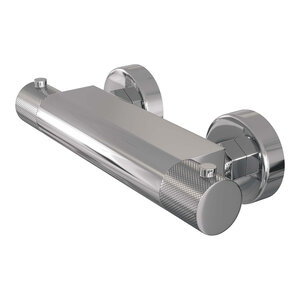 Brauer Brauer Chrome Carving Thermostaatkraan opbouw - 2 Carving knoppen - Chroom | Chroom Brauer Chrome Carving Thermostaatkraan opbouw - 2 Carving knoppen - Chroom | Chroom