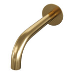 Brauer Brauer Gold Edition Badkraan Inbouw - douchegarnituur - 20cm uitloop - inbouwdeel - 3 gladde knoppen - handdouche staaf 1 stand - PVD - geborsteld goud