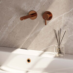 Brauer Copper Edition inbouw wastafelmengkraan | Geborsteld koper PVD | Rechte uitloop | Rozetten | Middel dik | Rechts Brauer Brauer Copper Edition inbouw wastafelmengkraan | Geborsteld koper PVD | Rechte uitloop | Rozetten | Middel dik | Rechts