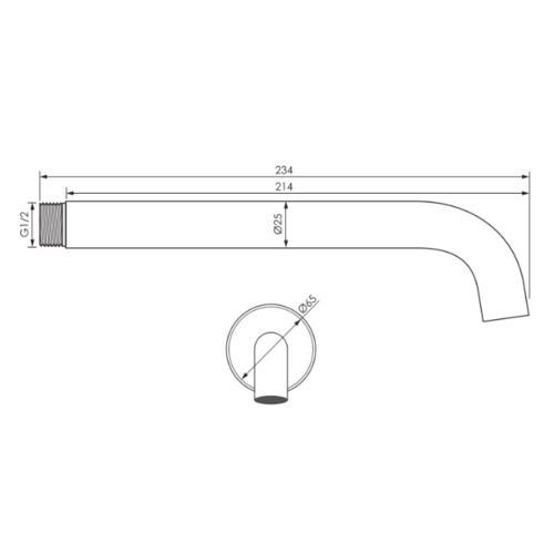 Brauer Copper Edition Baduitloop - gebogen uitloop 20cm - rozet - Koper geborsteld PVD | Geborsteld koper PVD Brauer Brauer Copper Edition Baduitloop - gebogen uitloop 20cm - rozet - Koper geborsteld PVD | Geborsteld koper PVD