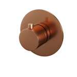 Brauer Brauer Copper Edition inbouwthermostaat - inbouwdeel - 1 gladde knop - PVD - geborsteld koper