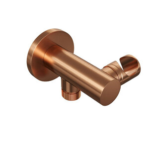 Brauer Brauer Copper Edition Wandhouder - handdouchehouder - geïntegreerde wateruitlaat - PVD - geborsteld koper | Geborsteld koper PVD Brauer Copper Edition Wandhouder - handdouchehouder - geïntegreerde wateruitlaat - PVD - geborsteld koper | Geborsteld koper PVD