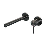 Brauer Gunmetal Carving inbouw wastafelmengkraan | Geborsteld gunmetal PVD | Rechte uitloop | Rozetten | Rechts Brauer Brauer Gunmetal Carving inbouw wastafelmengkraan | Geborsteld gunmetal PVD | Rechte uitloop | Rozetten | Rechts