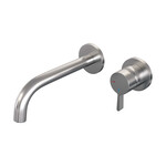 Brauer Brushed Edition inbouw wastafelmengkraan | Geborsteld RVS | Gebogen uitloop | Rozetten | Middel dik | Rechts Brauer Brauer Brushed Edition inbouw wastafelmengkraan | Geborsteld RVS | Gebogen uitloop | Rozetten | Middel dik | Rechts