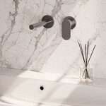 Brauer Brushed Edition inbouw wastafelmengkraan | Geborsteld RVS | Rechte uitloop | Rozetten | Breed plat | Rechts Brauer Brauer Brushed Edition inbouw wastafelmengkraan | Geborsteld RVS | Rechte uitloop | Rozetten | Breed plat | Rechts