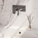 Brauer Brushed Edition inbouw wastafelmengkraan | Geborsteld RVS | Gebogen uitloop | Achterplaat | Breed plat | Links Brauer Brauer Brushed Edition inbouw wastafelmengkraan | Geborsteld RVS | Gebogen uitloop | Achterplaat | Breed plat | Links