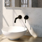 Brauer Black Edition inbouw wastafelmengkraan | Mat zwart | Gebogen uitloop | Rozetten | Kort smal | Rechts Brauer Brauer Black Edition inbouw wastafelmengkraan | Mat zwart | Gebogen uitloop | Rozetten | Kort smal | Rechts