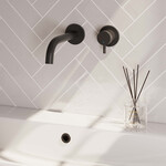 Brauer Black Edition inbouw wastafelmengkraan | Mat zwart | Gebogen uitloop | Rozetten | Kort smal | Rechts Brauer Brauer Black Edition inbouw wastafelmengkraan | Mat zwart | Gebogen uitloop | Rozetten | Kort smal | Rechts