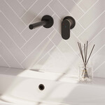 Brauer Black Edition inbouw wastafelmengkraan | Mat zwart | Rechte uitloop | Rozetten | Breed plat | Rechts Brauer Brauer Black Edition inbouw wastafelmengkraan | Mat zwart | Rechte uitloop | Rozetten | Breed plat | Rechts