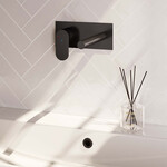 Brauer Black Edition inbouw wastafelmengkraan | Mat zwart | Rechte uitloop | Achterplaat | Breed plat | Links Brauer Brauer Black Edition inbouw wastafelmengkraan | Mat zwart | Rechte uitloop | Achterplaat | Breed plat | Links