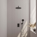 Brauer Black Carving Regendoucheset inbouw | Mat zwart | 30 cm | Nee | Gebogen wandarm | Ronde Handdouche Brauer Brauer Black Carving Regendoucheset inbouw | Mat zwart | 30 cm | Nee | Gebogen wandarm | Ronde Handdouche