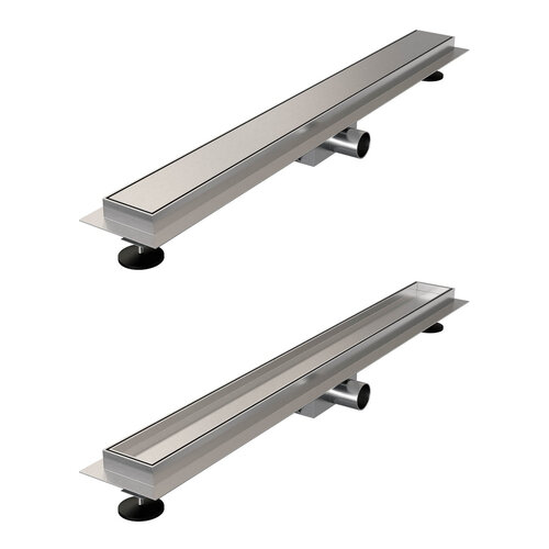 Brauer douchegoot | Geborsteld nikkel | 70cm Brauer Brauer douchegoot | Geborsteld nikkel | 70cm