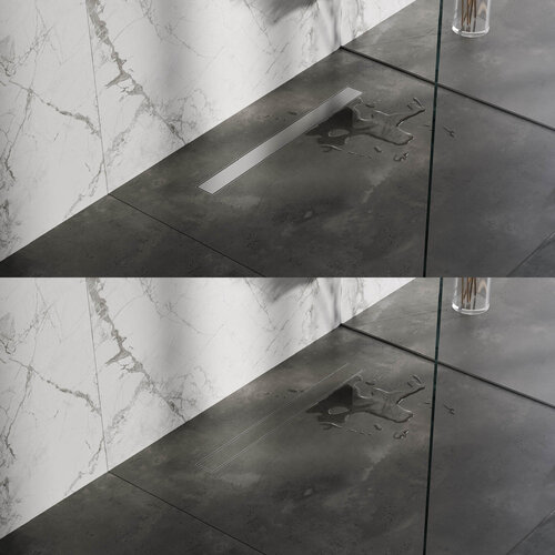 Brauer douchegoot | Geborsteld nikkel | 70cm Brauer Brauer douchegoot | Geborsteld nikkel | 70cm