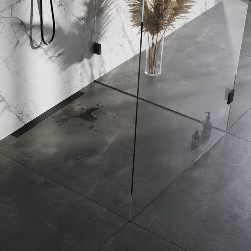 Brauer douchegoot | Mat zwart | 80cm Brauer Brauer douchegoot | Mat zwart | 80cm