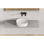 Ideavit Ideavit Solidcliff-40 opbouw wastafel 40x35x12,5cm Solidsurface mat wit