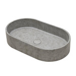 Ideavit Ideavit Form Waskom 60x35x12cm ovaal concrete beton beige
