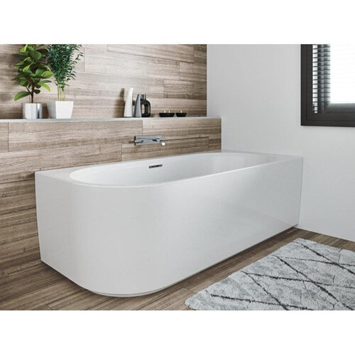 Riho Desire Corner halfvrijstaand bad | 184x84cm | Links | Wit | Met badvulcombinatie | Nee | Sparkle mood Riho Riho Desire Corner halfvrijstaand bad | 184x84cm | Links | Wit | Met badvulcombinatie | Nee | Sparkle mood