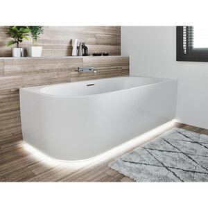 Riho Riho Desire Corner halfvrijstaand bad | 184x84cm | Links | Wit | Met badvulcombinatie | Ja | Sparkle mood Riho Desire Corner halfvrijstaand bad | 184x84cm | Links | Wit | Met badvulcombinatie | Ja | Sparkle mood