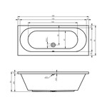 Riho Riho Easypool 3.1 Carolina whirlpoolbad 190x80cm rechts hydro 6+4+2 aero 11 colour speaker touch bediening inclusief poten en afvoer Wit