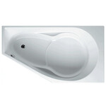 Riho Yukon inbouw hoekbad met douchegedeelte 160x90cm acryl wit - links Riho Riho Yukon inbouw hoekbad met douchegedeelte 160x90cm acryl wit - links