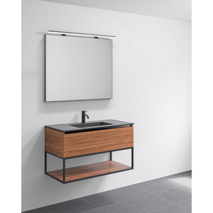 Riho Graph-It badkamermeubelset 100x46x57.3cm met Wandspiegel met verlichting Greeploos 1 kraangat Copper