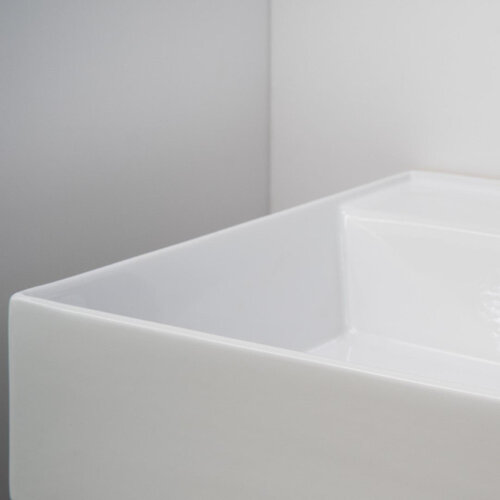 Riho Riho Graph-It badkamermeubelset 100x46x68.5cm met Spiegelkast met verlichting Greeploos 1 kraangat Smoke