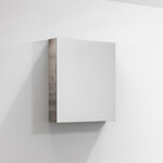 Riho Riho Graph-It badkamermeubelset 60x46x57.25cm met Spiegelkast met verlichting Greeploos 1 kraangat Smoke