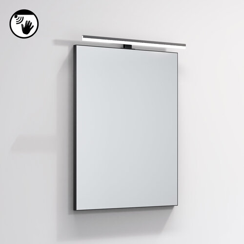 Riho Riho Graph-It badkamermeubelset 60x46x57.25cm met Wandspiegel met verlichting Greeploos 1 kraangat Frosted