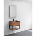 Riho Riho Graph-It badkamermeubelset 60x46x57.3cm met Wandspiegel met verlichting Greeploos open onderkant 1 kraangat Copper