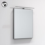 Riho Riho Graph-It badkamermeubelset 60x46x57.3cm met Wandspiegel met verlichting Greeploos open onderkant 1 kraangat Copper