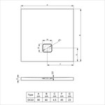 Riho Basel douchebak acryl wit | 90x90cm Riho Riho Basel douchebak acryl wit | 90x90cm