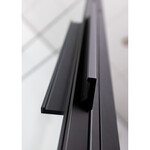 Riho Riho Grid draaideur 80x200cm zwart profiel en helder glas